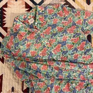 J. Crew Floral Buttondown